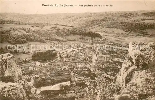 AK / Ansichtskarte Pont de Roide Vue generale prise des Roches Pont de Roide