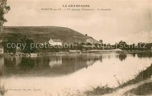 AK / Ansichtskarte Mareuil sur Ay Un paysage Champenois La Bouteille Mareuil sur Ay