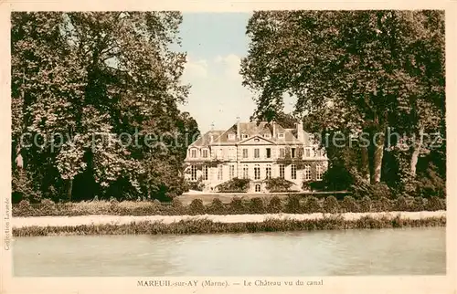 AK / Ansichtskarte Mareuil sur Ay Le Chateau vu du canal Mareuil sur Ay