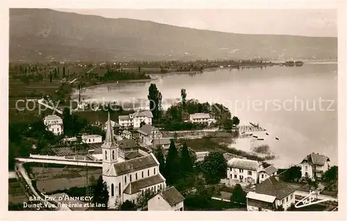 AK / Ansichtskarte Duingt_Talloires Vue generale et le lac 