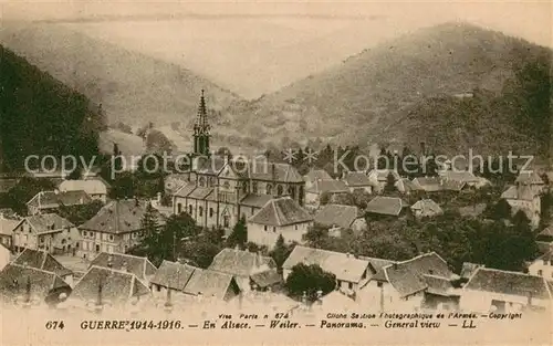 AK / Ansichtskarte Weiler_Alsace Panorama Weiler_Alsace