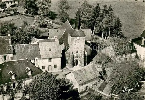 AK / Ansichtskarte La_Courtine Eglise Vue aerienne La_Courtine