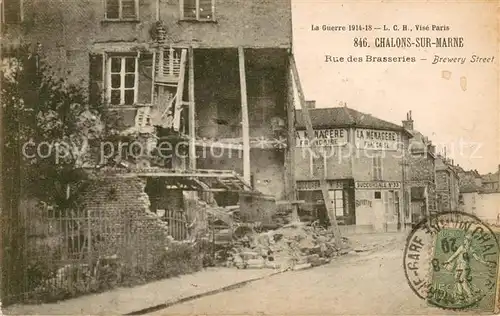 AK / Ansichtskarte Chalons sur Marne rue des Brasseries 
