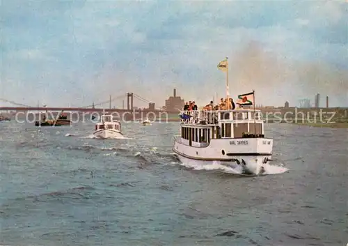 AK / Ansichtskarte Duisburg_Ruhrort Hafenrundfahrtboote Duisburg Ruhrort