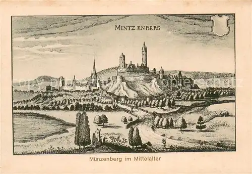 AK / Ansichtskarte Muenzenberg Muenzenberg im Mittelalter Muenzenberg