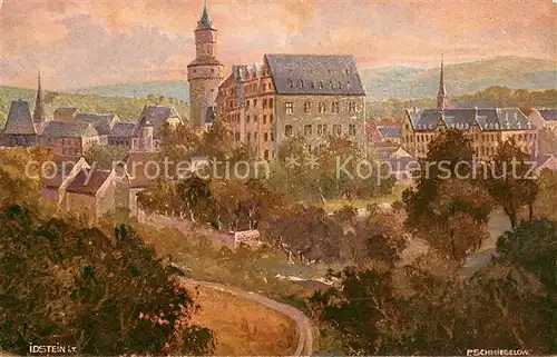 AK / Ansichtskarte Idstein Gesamtansicht Kuenstlerkarte P. Schmiegelow Idstein