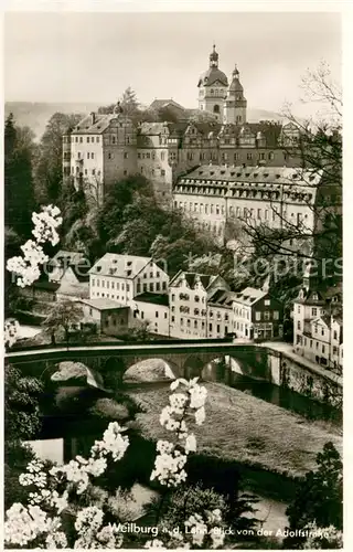 AK / Ansichtskarte Weilburg Teilansicht auf Schloss Blick von der Adolfstrasse Weilburg