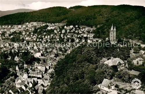 AK / Ansichtskarte Dillenburg Fliegeraufnahme Gesamtansicht Dillenburg