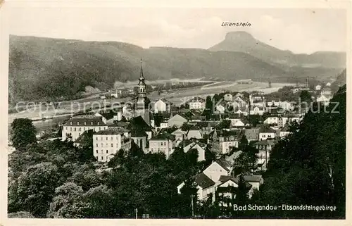 AK / Ansichtskarte Bad_Schandau Elbsandsteingebirge Lilienstein Gesamtansicht Bad_Schandau