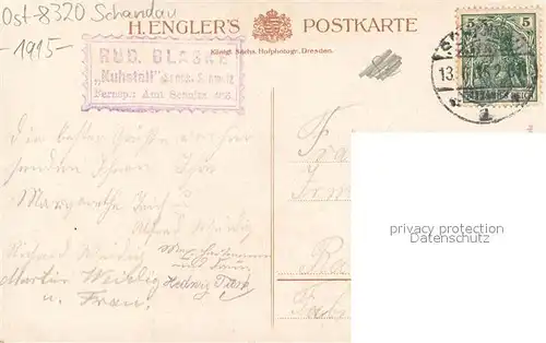 AK / Ansichtskarte Schandau_Bad Kuhstall Saechs. Schweiz Schneiderloch Schandau_Bad