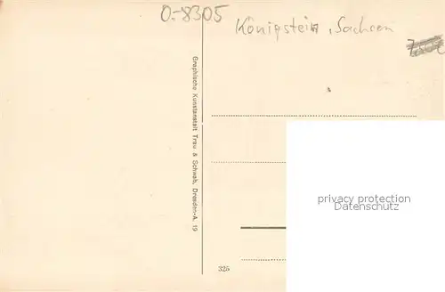 AK / Ansichtskarte Koenigstein_Saechsische_Schweiz Festung Friedrichsburg mit altem Geschuetz Koenigstein_Saechsische