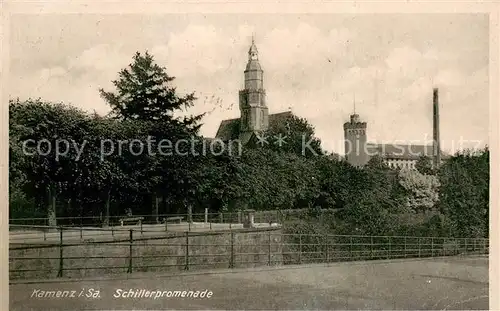 AK / Ansichtskarte Kamenz_Sachsen Schillerpromenade Kamenz Sachsen