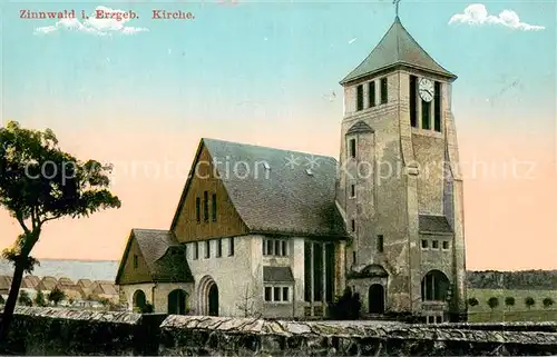 AK / Ansichtskarte Zinnwald Georgenfeld Kirche Zinnwald Georgenfeld