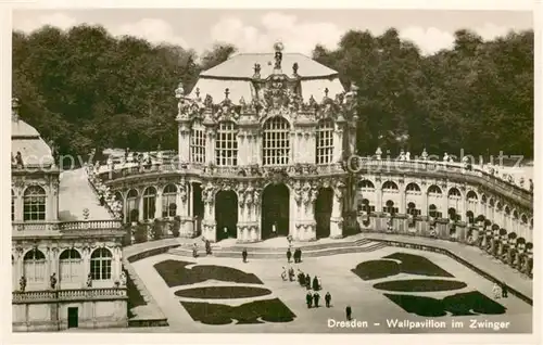 AK / Ansichtskarte Dresden Wallpavillon im Zwinger Dresden
