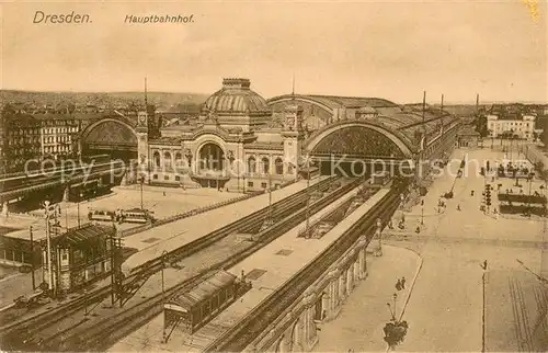 AK / Ansichtskarte Dresden Hauptbahnhof Dresden