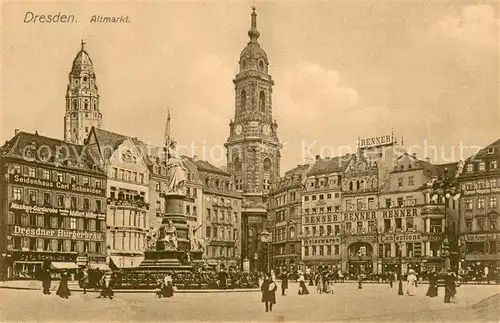 AK / Ansichtskarte Dresden Altmarkt Dresden