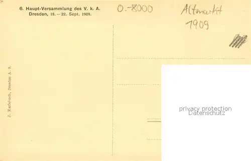 AK / Ansichtskarte Dresden Altmarkt Dresden