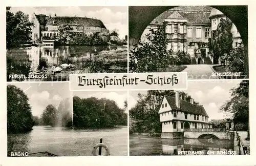 AK / Ansichtskarte Burgsteinfurt Ritterburg am Schloss Bagno Fuerstl.Schloss Schlosshof Burgsteinfurt