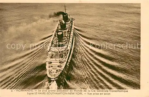 AK / Ansichtskarte Dampfer_Oceanliner Normandie 