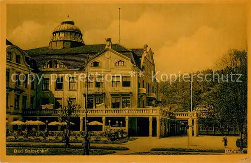 AK / Ansichtskarte Bad_Salzschlirf Badehof Feldpost Bad_Salzschlirf