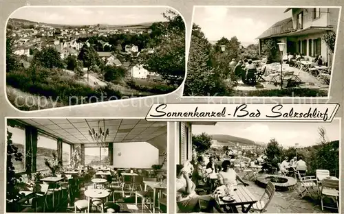 AK / Ansichtskarte Bad_Salzschlirf Cafe Sonnenkanzel Terrasse Panorama Bad_Salzschlirf