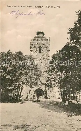 AK / Ansichtskarte Schotten_Hessen Bismarckturm auf dem Taufstein Schotten Hessen