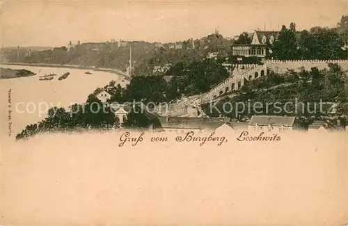 AK / Ansichtskarte Loschwitz_Dresden Hotel Burgberg  Loschwitz Dresden
