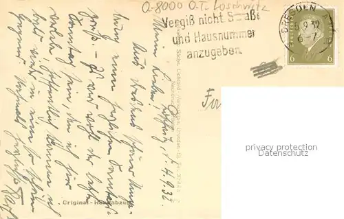 AK / Ansichtskarte Loschwitz_Dresden Loschwitzhoehen  Loschwitz Dresden