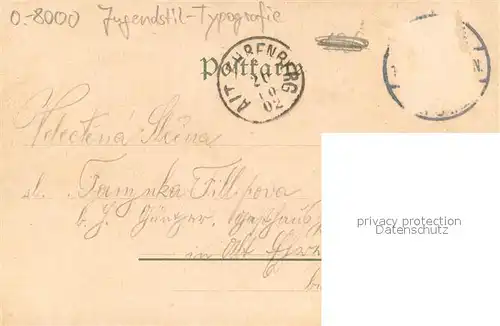 AK / Ansichtskarte Dresden Grosser Garten Partie am Carolasee Jugendstil Typografie Dresden