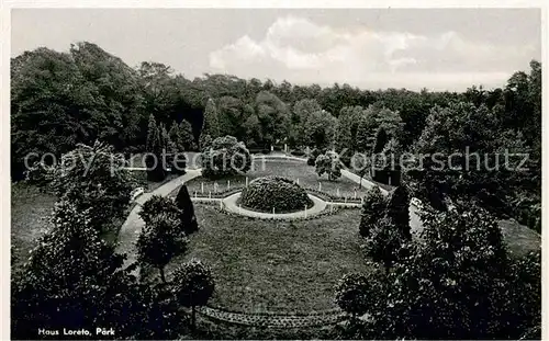 AK / Ansichtskarte Burgsteinfurt Pensionat Haus Loreto und Park Lazarett Burgsteinfurt