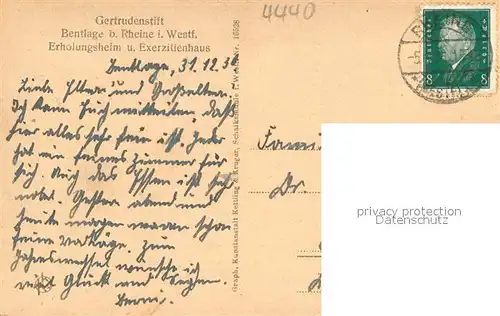 AK / Ansichtskarte Rheine Gertrudenstift Wandelhalle Rheine