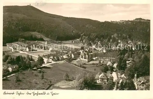 AK / Ansichtskarte Oybin Block vomOybin nach dem Hochwald und Hain Oybin