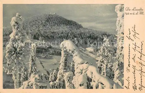 AK / Ansichtskarte Lausche_Jonsdorf Zittauer Gebirge Winterpracht an der Lausche Lausche Jonsdorf