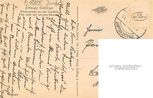 AK / Ansichtskarte Lausche_Jonsdorf Zittauer Gebirge Winterpracht an der Lausche Lausche Jonsdorf