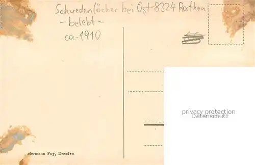 AK / Ansichtskarte Rathen_Saechsische Schweiz Partie aus den Schwedenloechern  belebt  Rathen Saechsische Schweiz