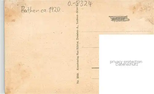 AK / Ansichtskarte Rathen_Saechsische Schweiz Teilansicht mit Gammerig Rathen Saechsische Schweiz