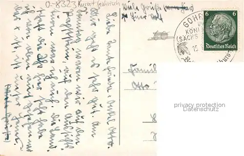 AK / Ansichtskarte Gohrisch Stadt Gohrisch mit Lilienstein Gohrisch