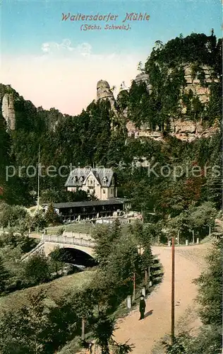 AK / Ansichtskarte Waltersdorf_Bad_Schandau Muehle Waltersdorf_Bad_Schandau