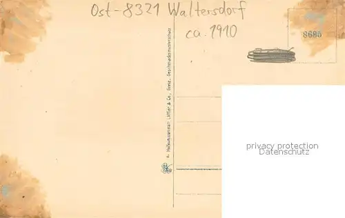 AK / Ansichtskarte Waltersdorf_Bad_Schandau Muehle Waltersdorf_Bad_Schandau