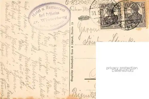 AK / Ansichtskarte Schmilka Gr. Winterberg  Schmilka