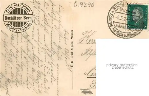 AK / Ansichtskarte Rochlitz_Sachsen Friedrich August Turm Schloss Rochsburg Goehrener Rochsburg Schloss Rochlitz Schloss und Kirche Wechselberg Rochlitz Sachsen