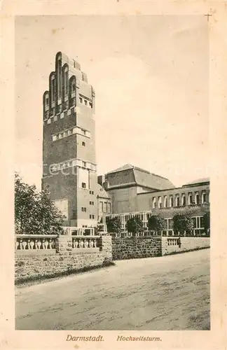 AK / Ansichtskarte Darmstadt Hochzeitsturm Darmstadt