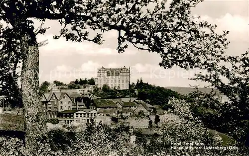 AK / Ansichtskarte Lichtenberg_Odenwald Panorama Hoehenluftkurort Hotel Schellhaas Lichtenberg Odenwald