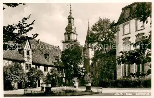 AK / Ansichtskarte Erbach_Odenwald Schlosshof Erbach Odenwald