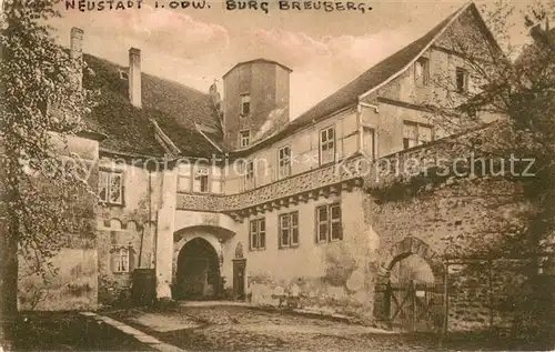 AK / Ansichtskarte Neustadt_Odenwald Burg Breuberg aeusserer Schlosshof Neustadt_Odenwald