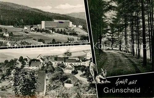 AK / Ansichtskarte Gruenscheid_Engelskirchen Aggertalklinik Partie im Wald 