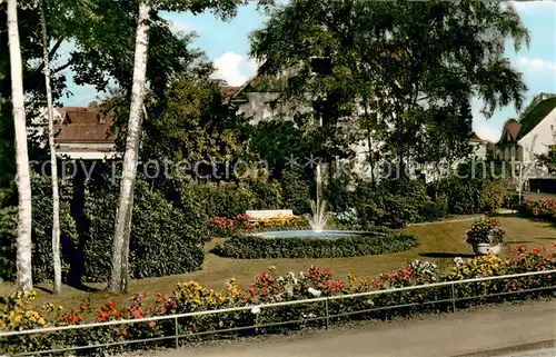 AK / Ansichtskarte Marienheide Ortsmotiv mit kleinem Springbrunnen Marienheide