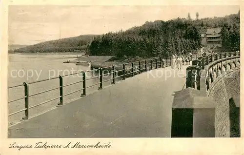 AK / Ansichtskarte Marienheide Lingese Talsperre Sperrmauer Marienheide