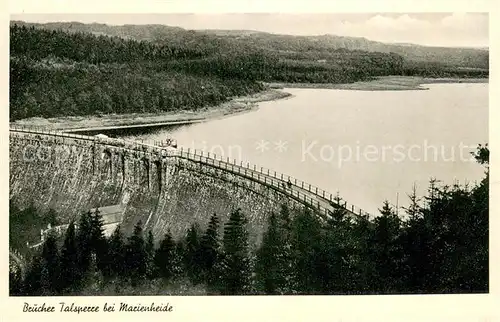 AK / Ansichtskarte Marienheide Brucher Talsperre Sperrmauer Marienheide