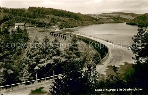 AK / Ansichtskarte Derschlag Aggertalsperre im Oberbergischen Talsperre Raststaette Hotel Derschlag